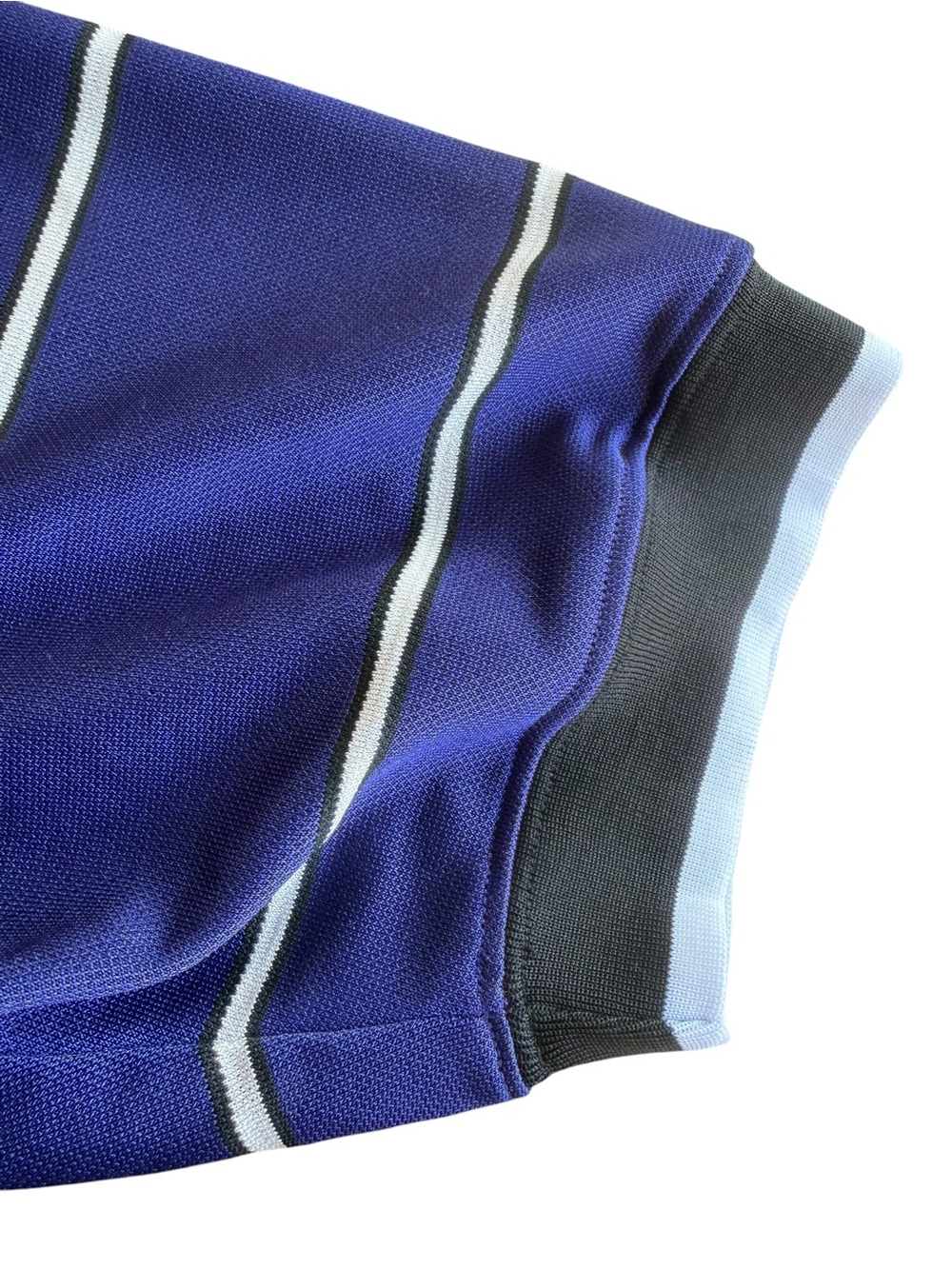 VTG ‘90s Nike Blue Striped Soccer Jersey V-Neck Size: S - Picture 10 of 11